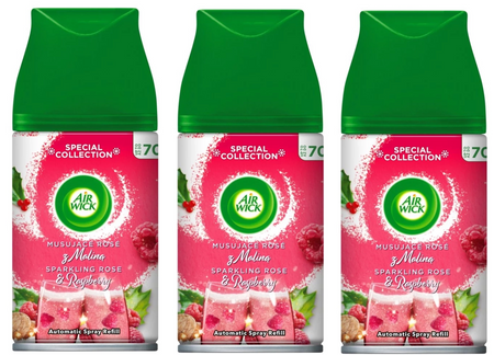 AIR WICK Zapas wkład róża/malina x3 /zestaw