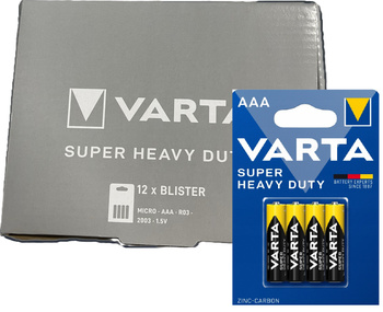 VARTA bateria Zinc-Carbon Super Heavy Duty R3 AAA BL4*12 - zestaw