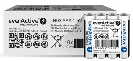 everActive bateria alkaliczna Pro AAA zgrzew 4 szt.