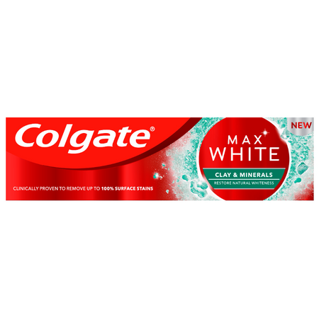 COLGATE 75ML PASTA MAX WHITE CLAY & MINERALS
