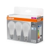 OSRAM 3x Żarówka LED E27 A60 8,5W 60W 806lm 4000K 