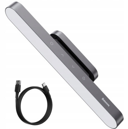 Baseus magnetyczna lampka nocna LED lampa pod szafkę do domu kuchni pokoju szary DGXC-C0G