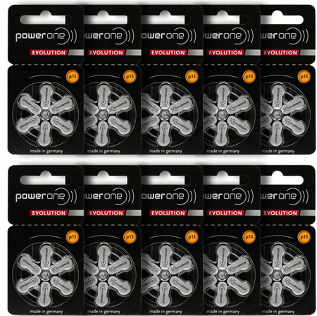POWER ONE EVOLUTION Baterie słuchowe V13 60 szt.