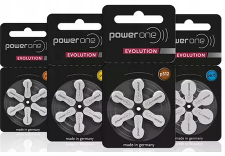 POWER ONE EVOLUTION Baterie słuchowe V312 60 szt.