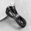 Baseus Cafule Cable wytrzymały nylonowy kabel przewód USB / USB-C QC3.0 2A 2M czarno-szary CATKLF-CG1
