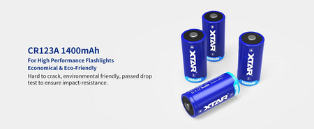 XTAR Bateria litowa CR123A 3,0V LiMnO2 10 szt. /zestaw