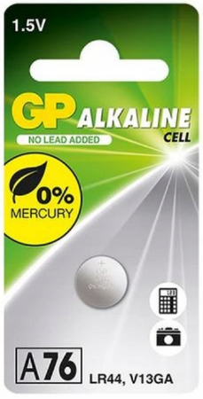 GP bateria alkaliczna LR44 / V13GA / A76 BL1x20 /zestaw