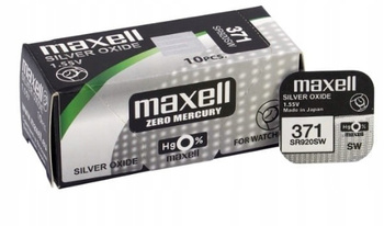 MAXELL bateria srebrowa 371 / SR920SW BL1x10 /zestaw