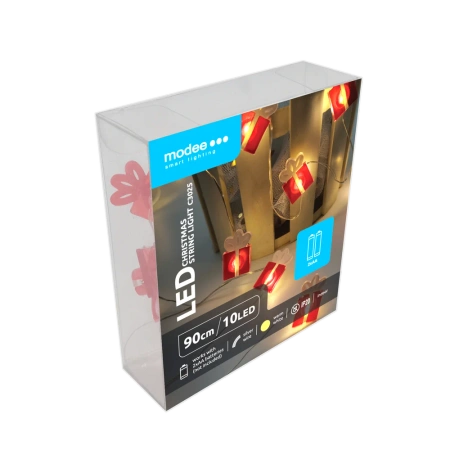 Lampki prezenty BAT modee 0,9m WARM 10LED ML-C3025