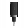 Baseus Szybka ładowarka sieciowa GaN 2xUSB C 1xUSB 65W GaN5 Pro + kabel USB C - USB C 100W - czarna