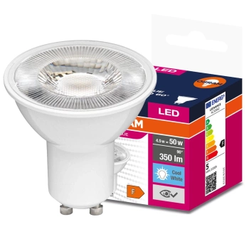 OSRAM Żarówka LED GU10 4,5W = 50W 350lm 4000K 60°