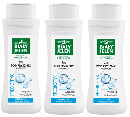 BIAŁY JELEŃ ŻEL POD PRYSZNIC 300ML PROBIOTYK x3 /zestaw