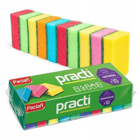 Practi gąbki do naczyń Paclan 10 Szt.