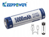 KeepPower akumulator ICR21700-500PCM 5000mAh Li-ION USB-C, 2szt.