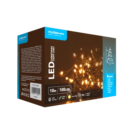 Lampki choinkowe modee 10m WARM 100LED ML-C2001
