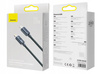 Baseus Crystal Shine Series kabel przewód USB do szybkiego ładowania i transferu danych USB Typ C - Lightning 20W 2m czarny CAJY000301