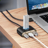 Baseus Square round 4 in 1 USB HUB AdapterUSB3.0 TO USB3.0*1+USB2.0*3 1m Black CAHUB-AY01