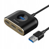 Baseus Square round 4 in 1 USB HUB AdapterUSB3.0 TO USB3.0*1+USB2.0*3 1m Black CAHUB-AY01
