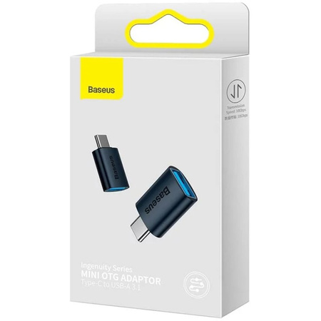Baseus Ingenuity Series przejściówka adapter z USB Typ C do USB-A 3.2 gen 1 czarny ZJJQ000001
