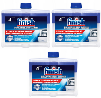 FINISH PŁYN DO CZYSZCZENIA / DISHWASHER CLEANER REGULAR 250 ML 12/96/1152x3 /zestaw