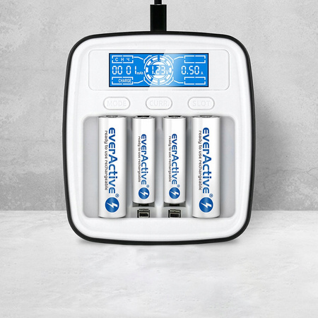 everActive Ładowarka do akumulatorków Ni-MH NC-1000M USB-C