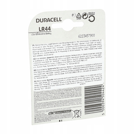 DURACELL LR44 BL2 / zestaw 4 szt.