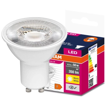 OSRAM Żarówka LED Halogen 5W 50W GU10 36s Value