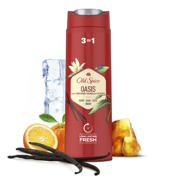 OLD SPICE SHOWER GEL 400 ML 3IN1 OASIS 6/240/1440 PL