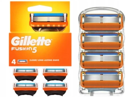 GILLETTE FUSION 5 WKŁADY A\"4 / FUSION RAZOR CARTIDGE REFILLS 10/640/6400