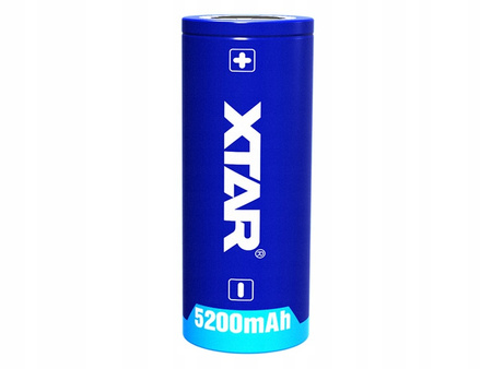 XTAR 26650-520PCM 5200mAH Li-ION Protected 3,7V 7A