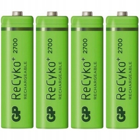 GP akumulatorki ReCyko+ AA 2600mAh NiMH 1.2V 8 szt. - zestaw
