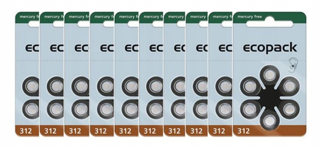 ECOPACK baterie słuchowe VARTA 312 60 szt.