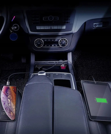 Baseus Magic Series Dual QC - ładowarka samochodowa Quick Charge 3.0 2x USB 45W 6A czarny CCMLC20A-01