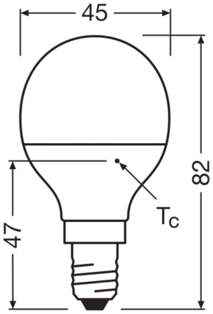 OSRAM Żarówka LED KULKA E14 5W = 40W 4000K 3-PAK