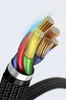 Baseus Cafule nylonowy kabel przewód USB Typ C Power Delivery 2.0 100W 20V 5A 2m szary CATKLF-ALG1