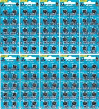 VINNIC bateria alkaliczna LR43 / L1142F / AG12 BL10*10 - zestaw