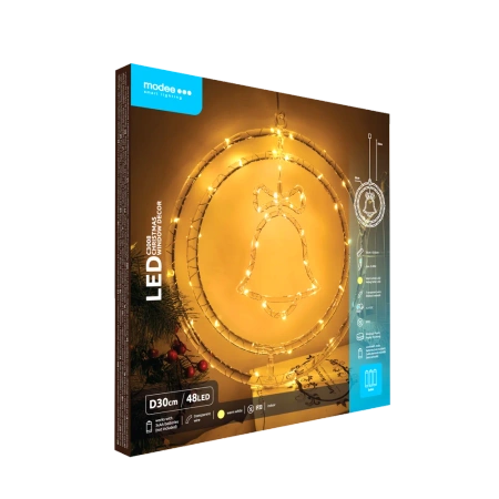 Dekor. świąt dzwonek BAT modee WARM 48LED ML-C3008