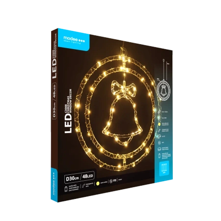 Dekor. świąt dzwonek BAT modee WARM 48LED ML-C3008