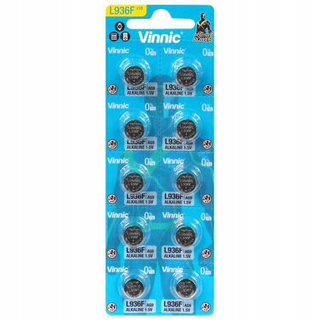 VINNIC bateria alkaliczna L936F / AG9 BL10 zestaw