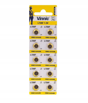 VINNIC bateria alkaliczna L726F / AG2 BL10 zestaw
