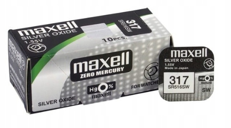 MAXELL bateria srebrowa 317 / SR516SW BL1