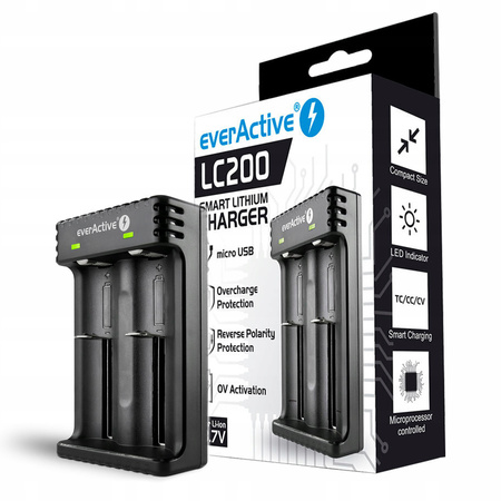 everActive Ładowarka do akumulatorków Li-ion LC-200 micro UBS
