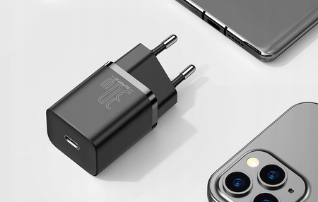 Baseus Super Si 1C szybka ładowarka USB Typ C 30W Power Delivery Quick Charge czarny CCSUP-J01