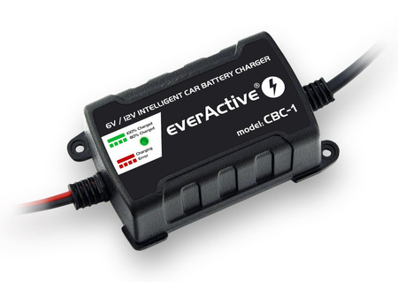 everActive Ładowarka, prostownik samochodowy automatyczny do akumulatora 6V / 12V CBC-1 v2