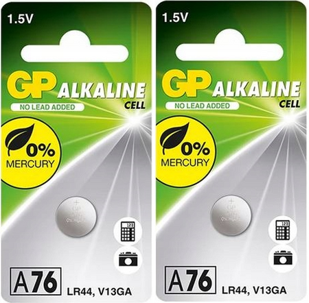 GP bateria alkaliczna LR44 / V13GA / A76 BL1x20 /zestaw