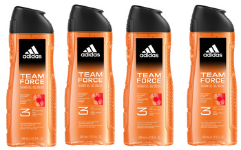 ADIDAS SHOWER GEL 400ML MEN TEAM FORCE 3IN1 12/108/1296 PLx4 /zestaw