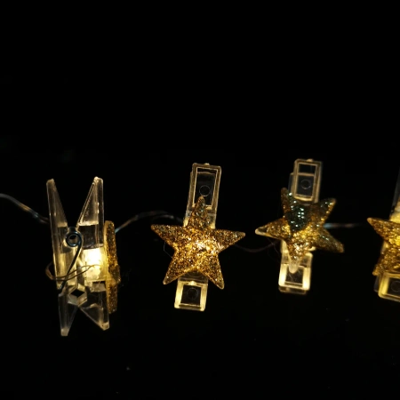 Lampki gwiazd. BAT modee 0,9m WARM 10LED ML-C3016