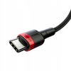 Baseus Cafule nylonowy kabel przewód USB Typ C Power Delivery 2.0 100W 20V 5A 2m czarny CATKLF-AL91