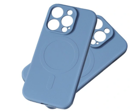 BASEUS Silikonowe etui z MagSafe Silicone Case do iPhone 15 - granatowe