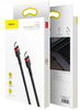 Kabel Baseus CATKLF-G91 USB-C - USB-C PD QC 60W 3A 480Mb/s 1m - czarnoczerwony